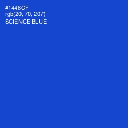 #1446CF - Science Blue Color Image
